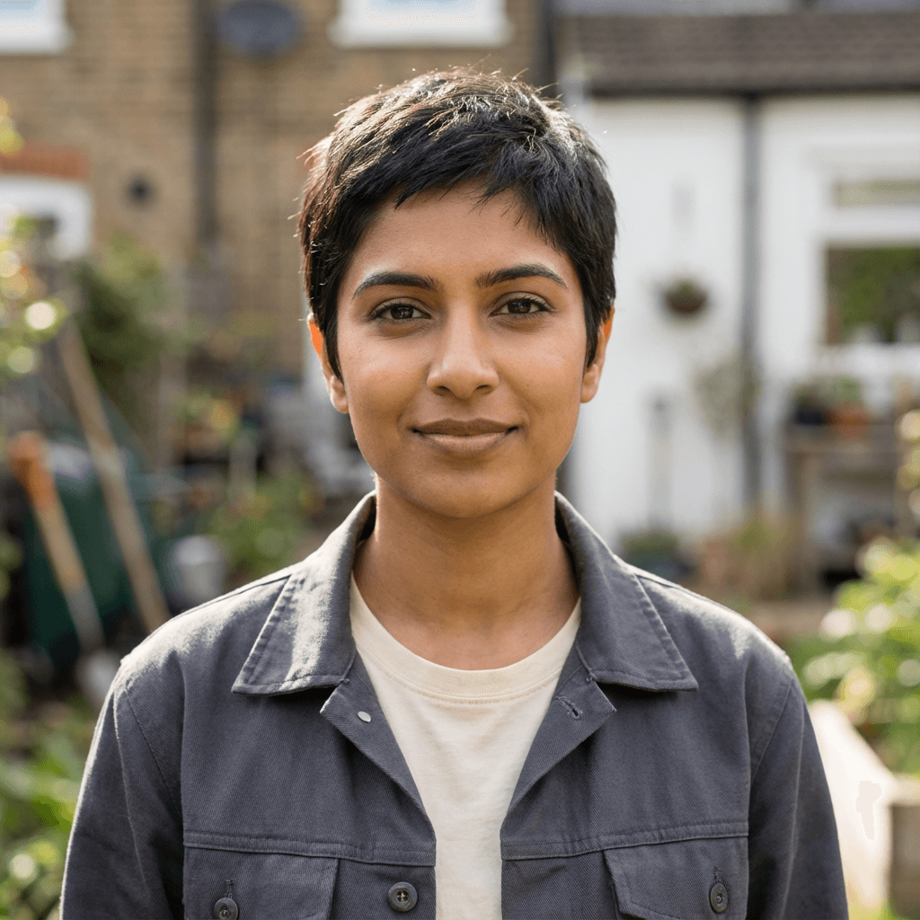Priya Sharma in her shop