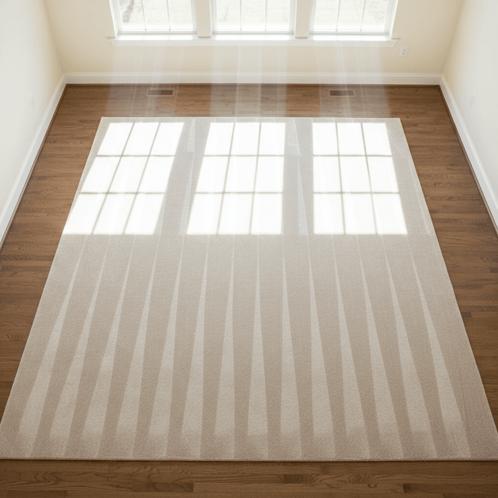Bright living room after a professional deep clean